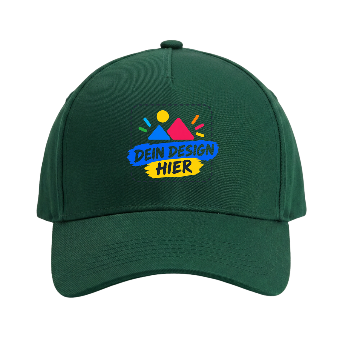 Unisex 5 Panel Cap Green