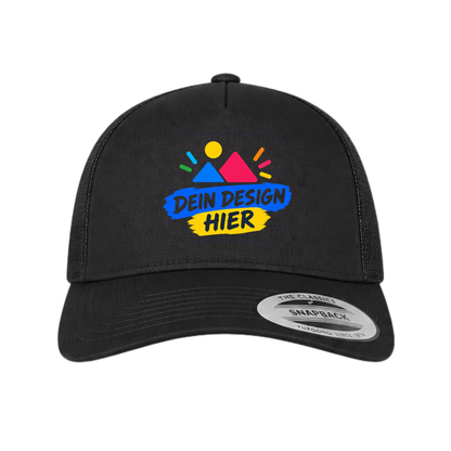 Unisex Retro Trucker Cap Schwarz