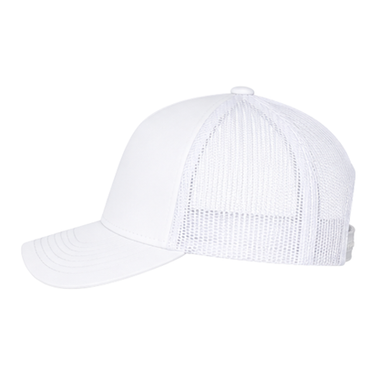 Unisex Retro Trucker Cap White