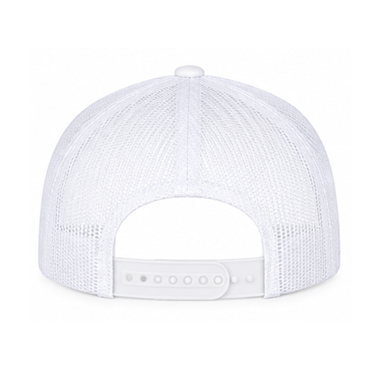 Unisex Retro Trucker Cap White