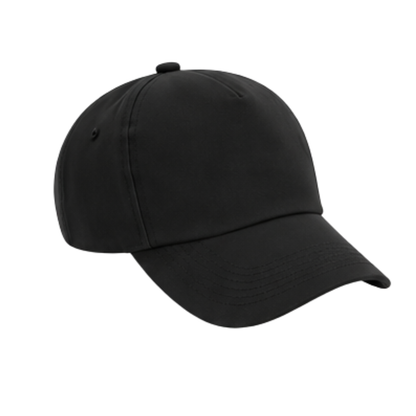 Unisex 5 Panel Cap Schwarz