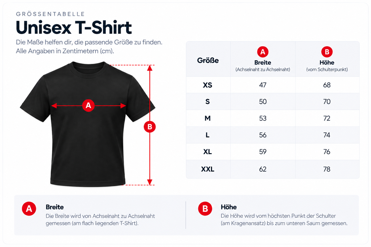 Unisex T-Shirt Schwarz