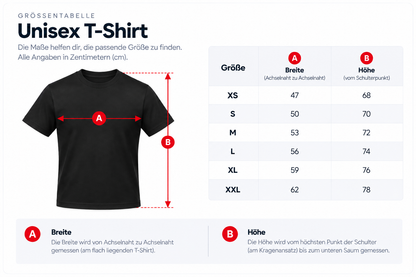 Unisex T-Shirt Schwarz